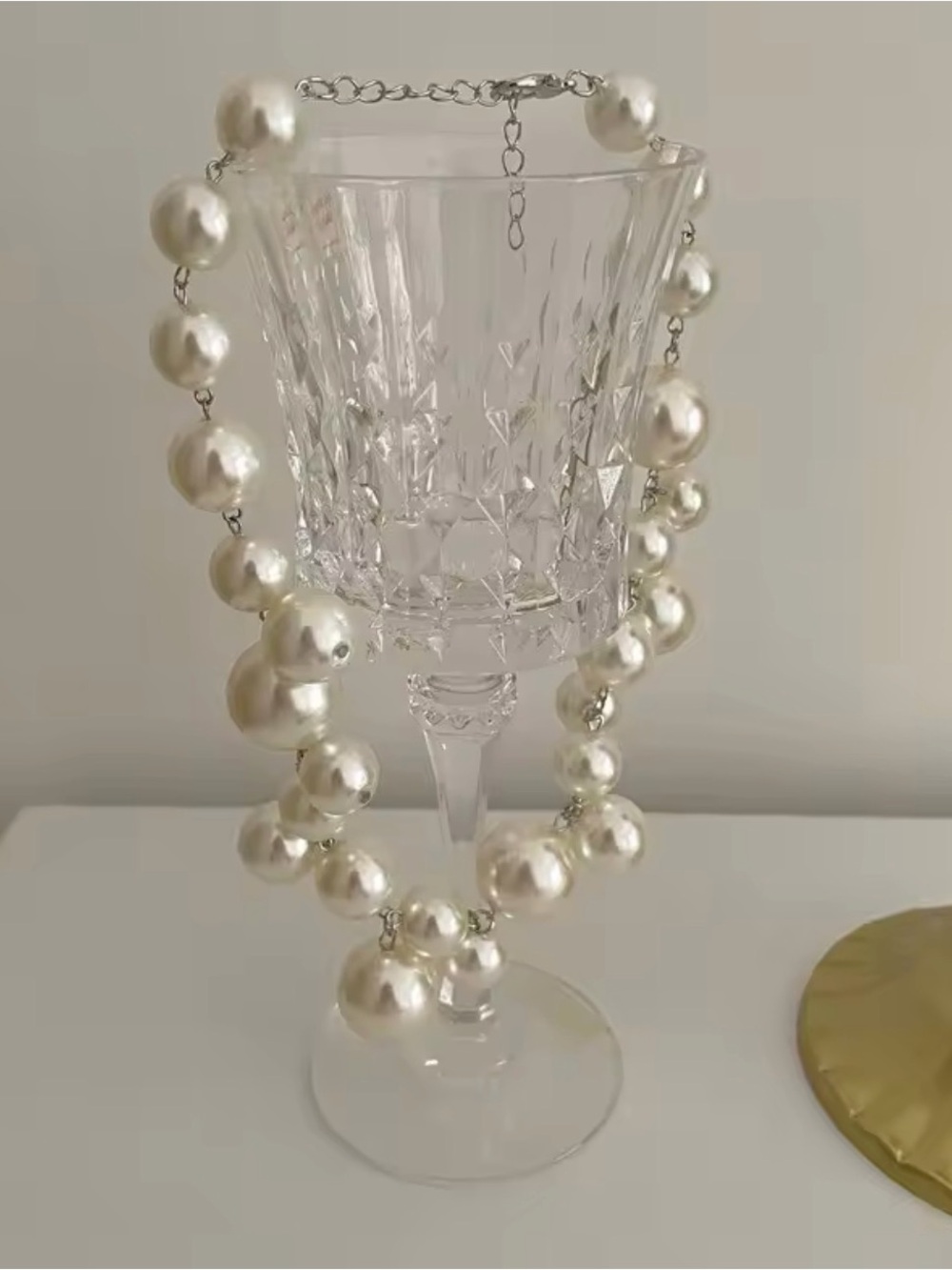 Classic Ivory Pearl Statement Necklace - Women Jewelry - Picture 2 of 3